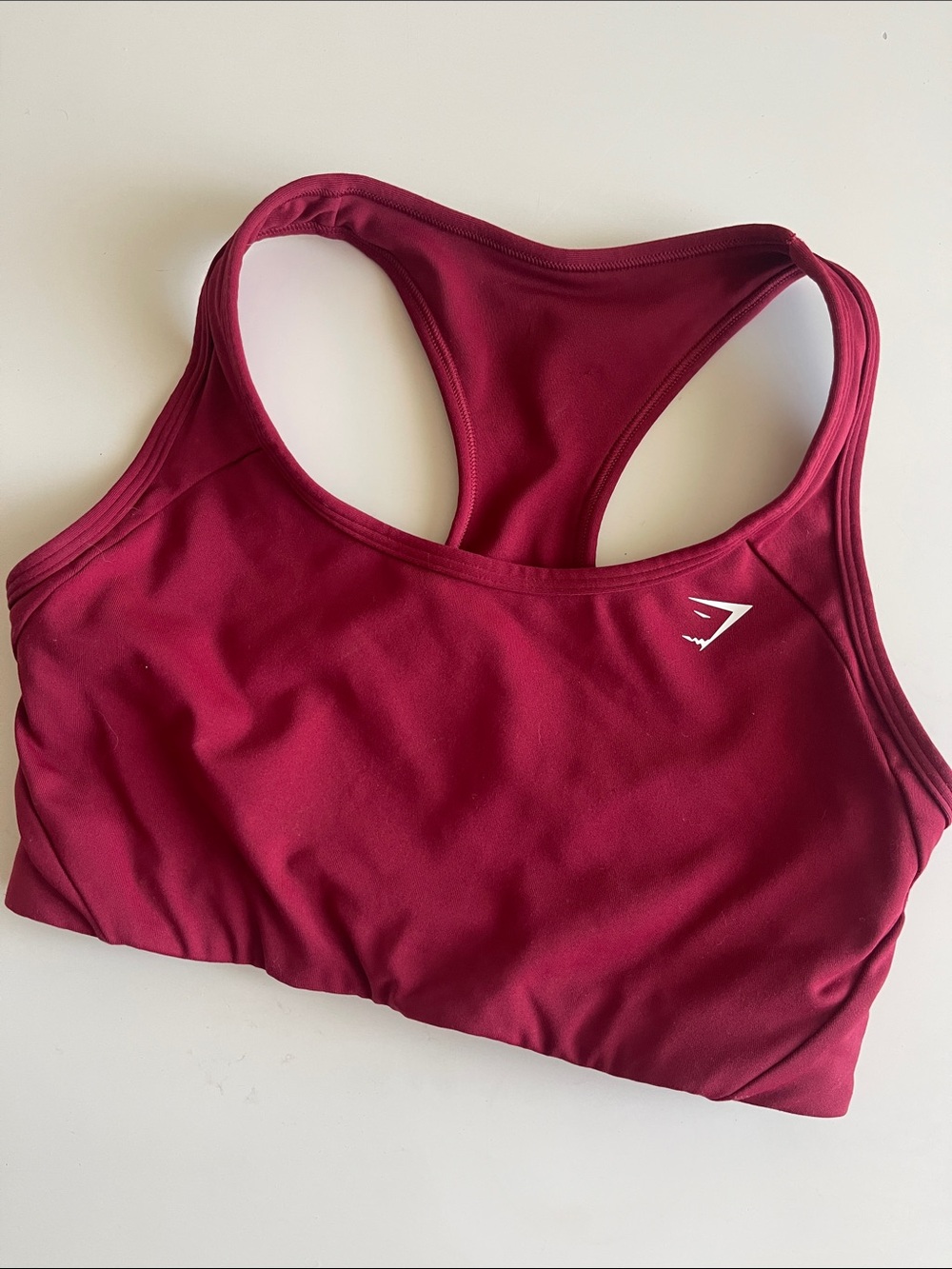 Gymshark Seamless Racerback Sports Bra - Burgundy